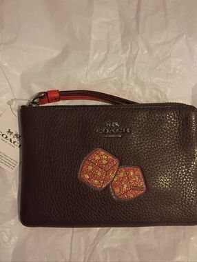 Coach Limited Edition Glitter Dice Wristlet